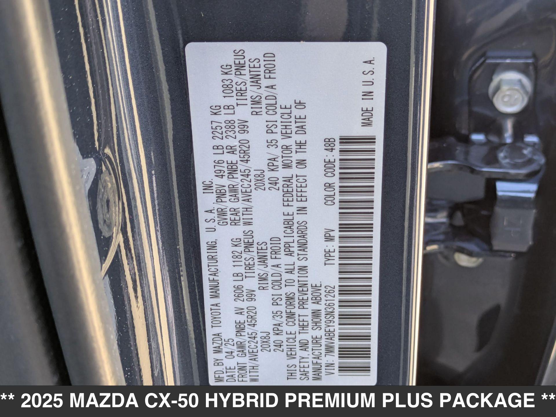 Mazda CX-50 2.5 Hybrid Premium Plus
