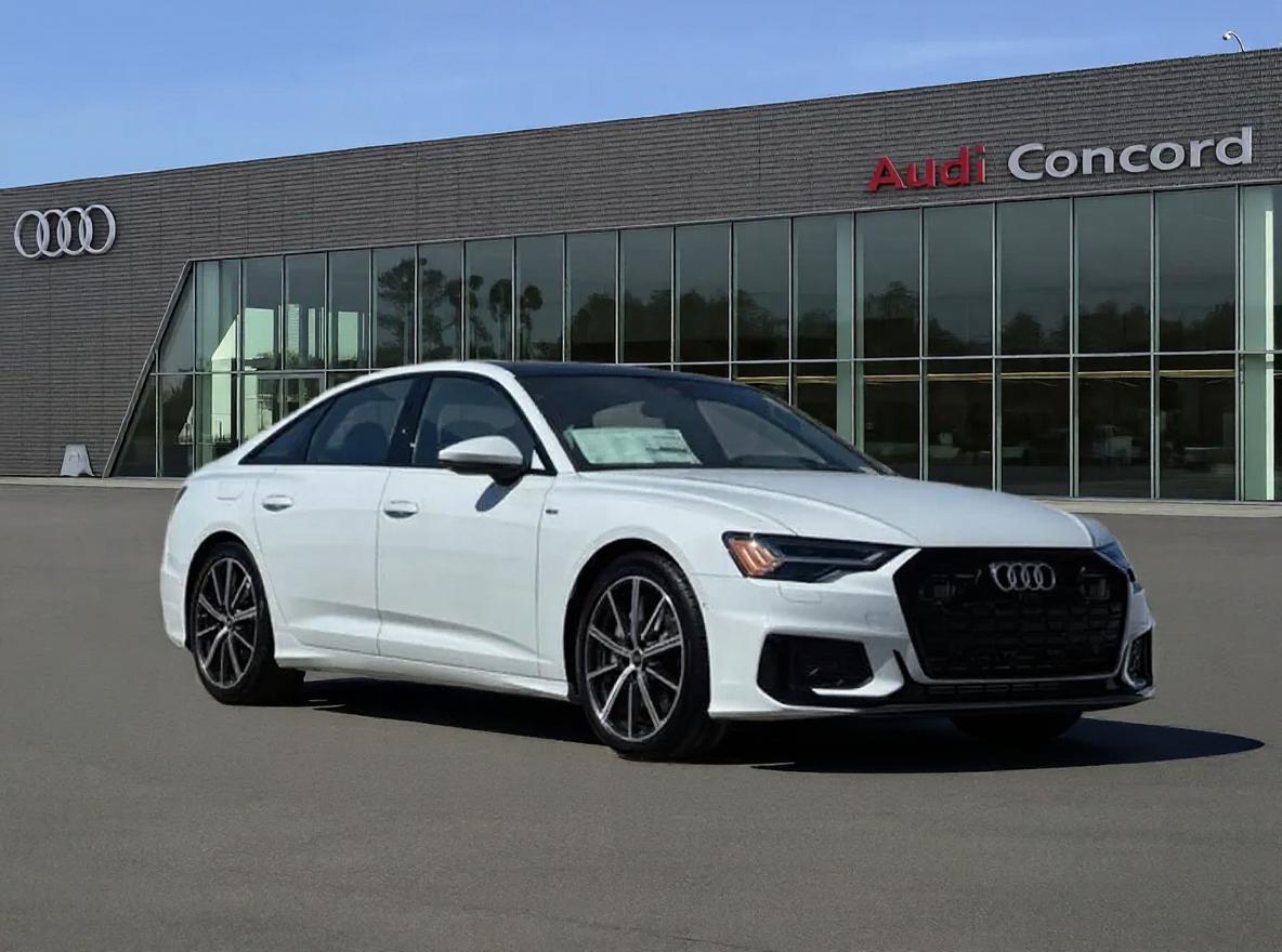 Glacier White Metallic 2025 Audi A6 quattro Prestige 55 TFSI Sedan All-Wheel Drive Automatic