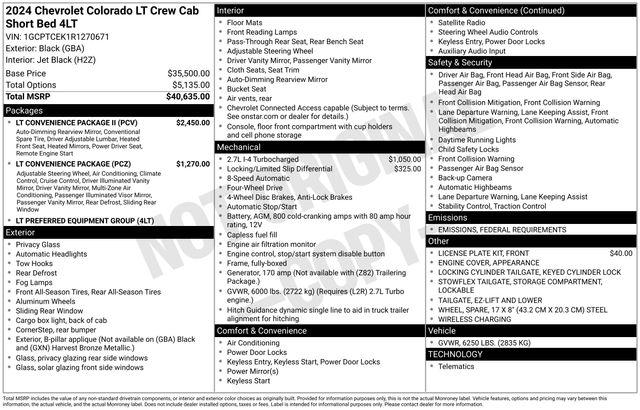 2024 Chevrolet Colorado 4WD LT