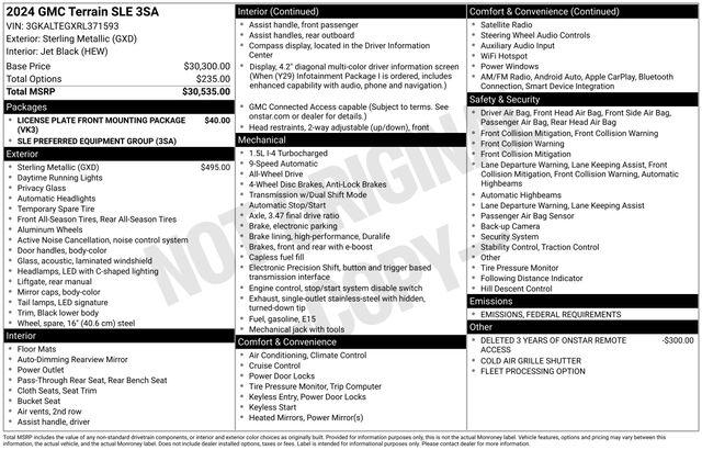 2024 GMC Terrain SLE