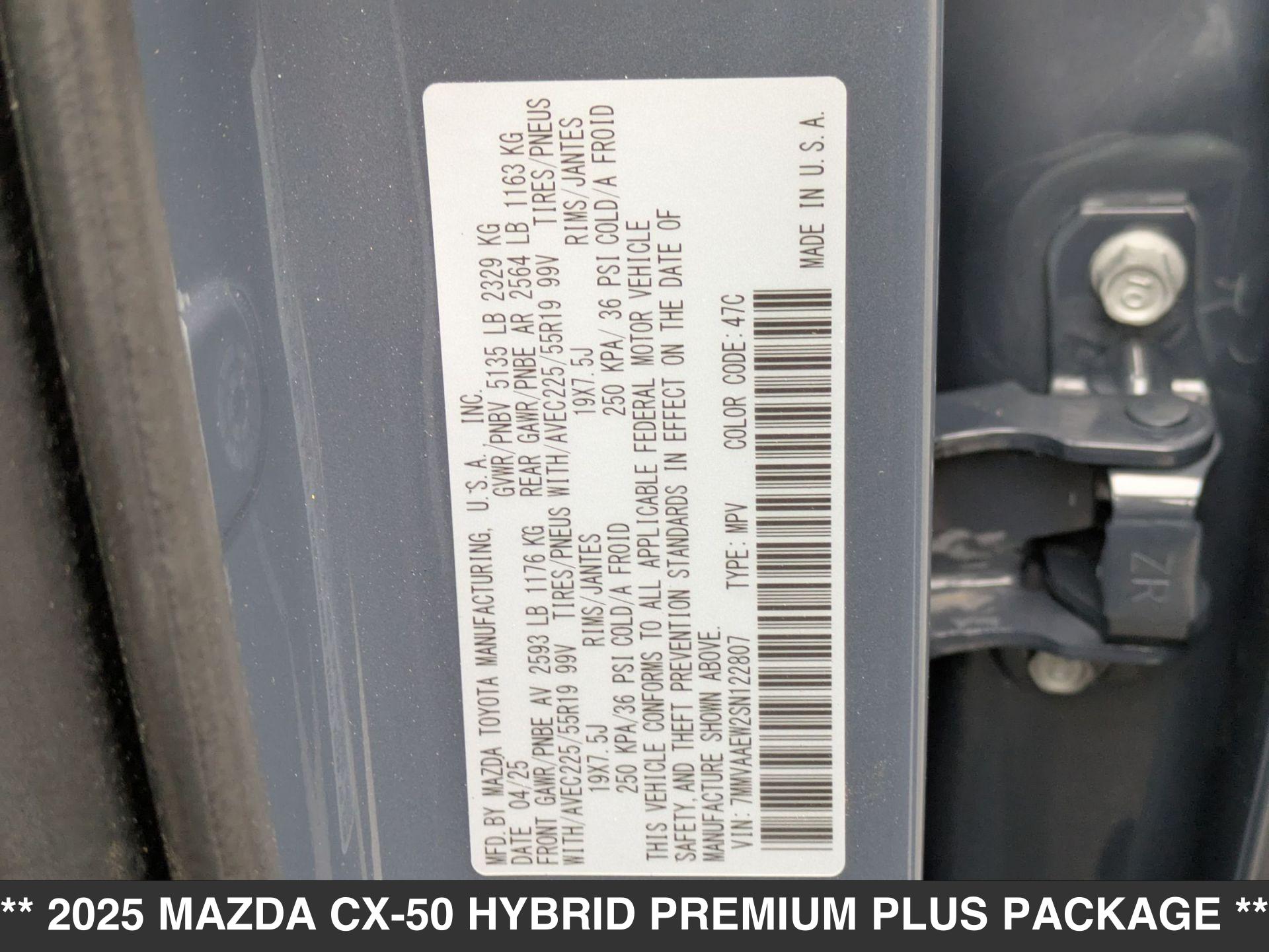 Mazda CX-50 2.5 Hybrid Premium Plus