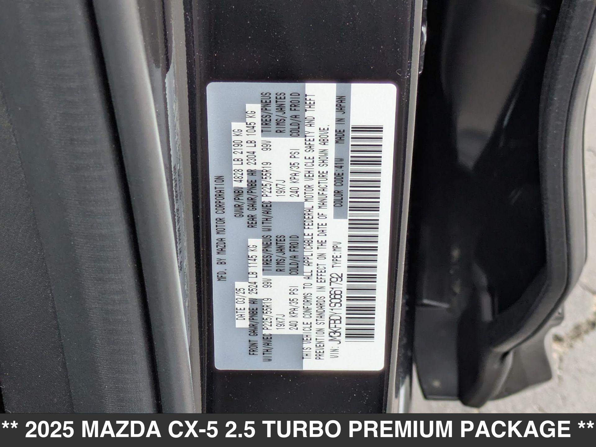Mazda CX-5 2.5 Turbo Premium Package
