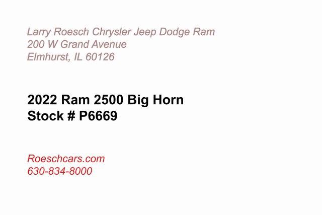 2022 RAM 2500 Big Horn Crew Cab 4x4 64 Box