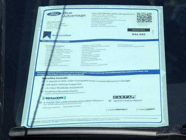 Used 2016 Ford F-350 For Sale in Tucson, AZ