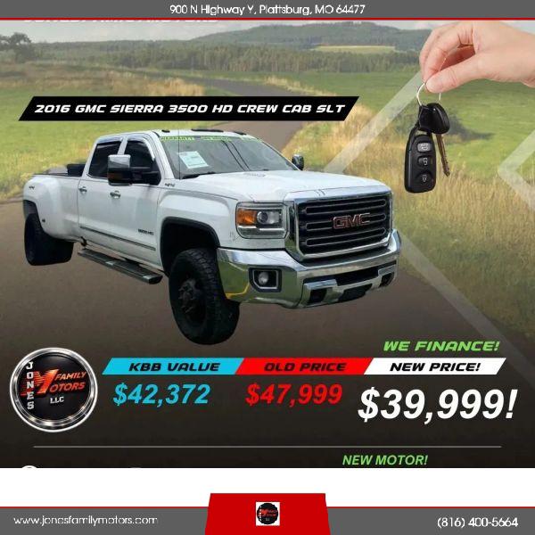 2016 GMC Sierra 3500HD SLT for sale in Plattsburg, MO