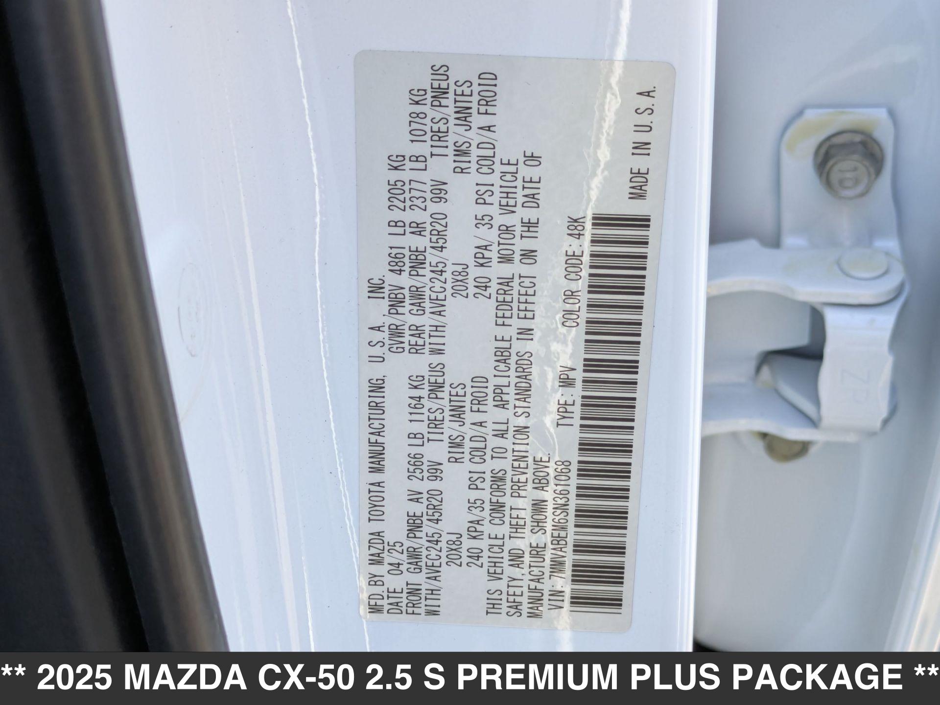 Mazda CX-50 2.5 S Premium Plus