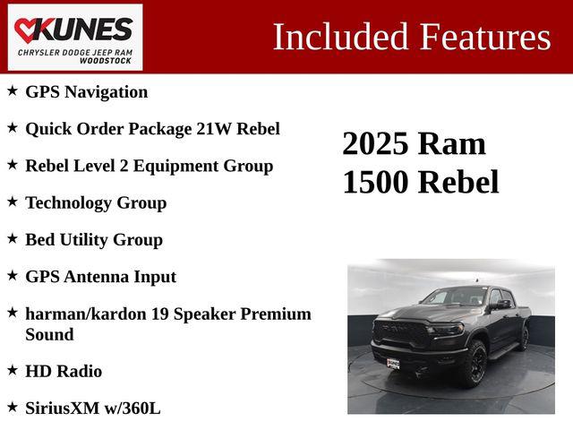 2025 RAM Ram 1500 RAM 1500 REBEL CREW CAB 4X4 57 BOX