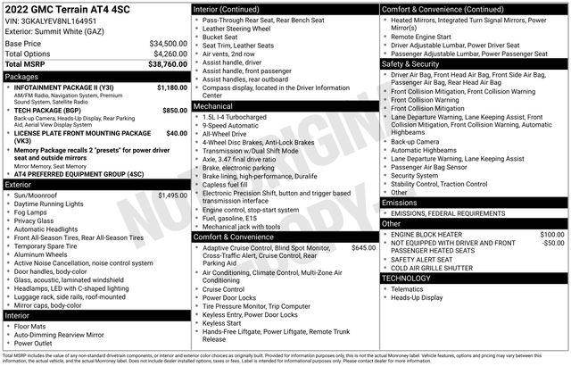 2022 GMC Terrain AWD AT4