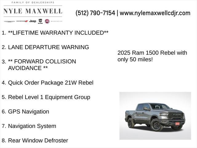 2025 RAM 1500 Rebel Crew Cab 4x4 57 Box