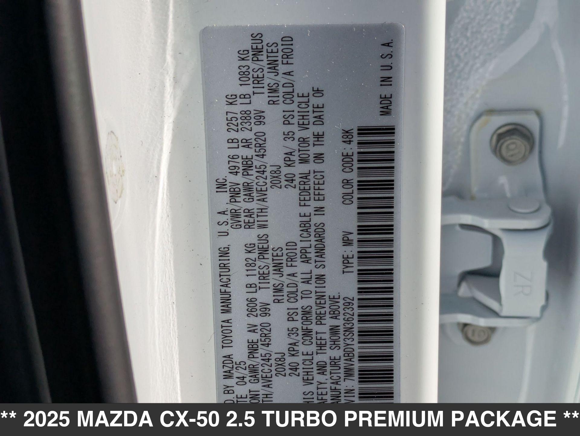 Mazda CX-50 2.5 Turbo Premium
