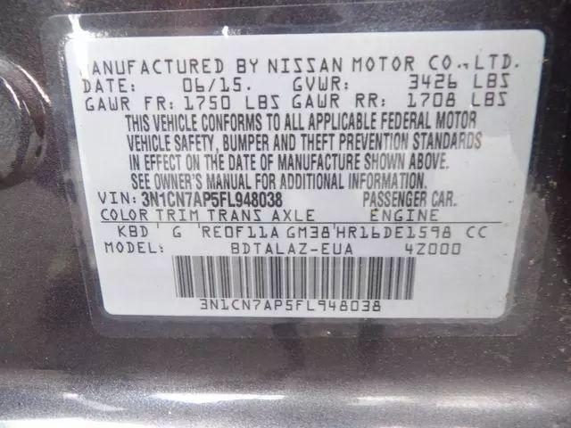 2015 Nissan Versa 1.6 S+