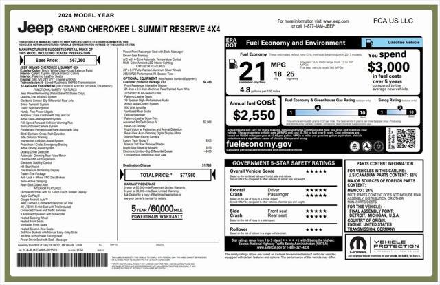 2024 Jeep Grand Cherokee L Summit Reserve 4x4