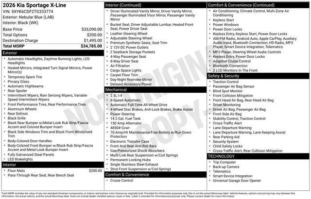2026 Kia Sportage X-Line for sale in Boardman, OH