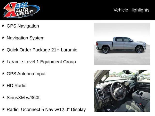 2025 RAM Ram 1500 RAM 1500 LARAMIE CREW CAB 4X4 57 BOX