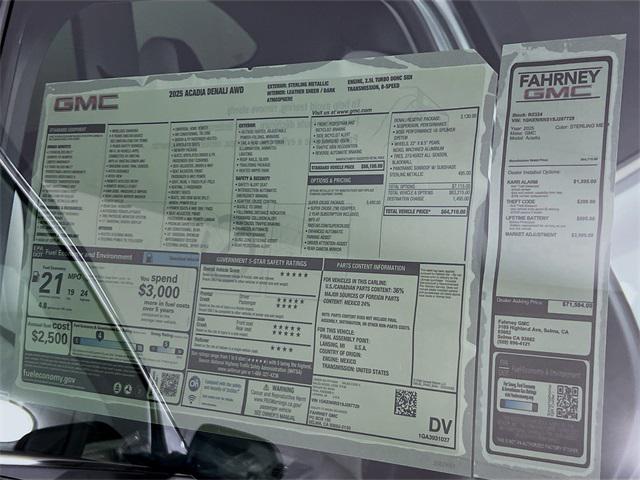 2025 GMC Acadia AWD Denali