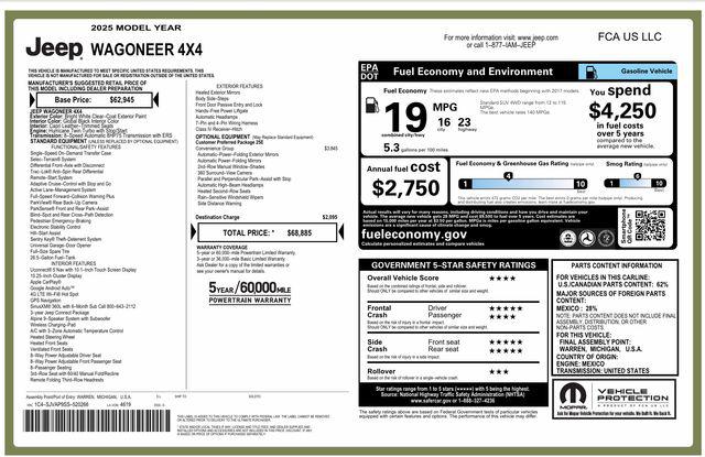 2025 Jeep Wagoneer 4x4 for sale in Charlotte, NC