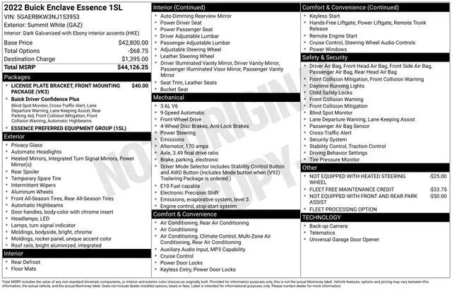 2022 Buick Enclave FWD Essence