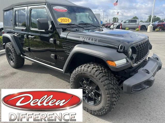 2024 Jeep Wrangler 4-Door Willys 4x4 2024 Jeep Wrangler 4-Door Willys 4x4