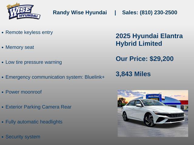2025 Hyundai Elantra Hybrid Limited