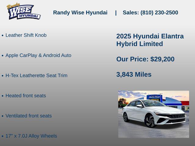 2025 Hyundai Elantra Hybrid Limited