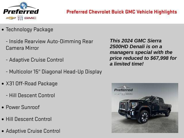 2024 GMC Sierra 2500HD 4WD Crew Cab Standard Bed Denali