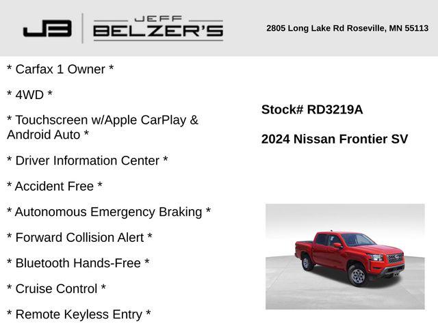 2024 Nissan Frontier Crew Cab SV 4x4