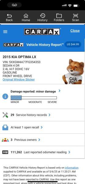 2015 Kia Optima LX
