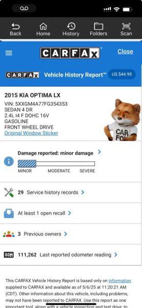 2015 Kia Optima LX