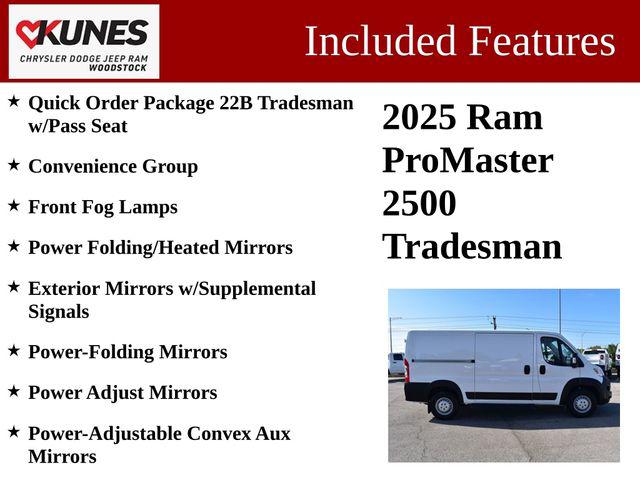 2025 RAM Ram ProMaster RAM PROMASTER 2500 TRADESMAN CARGO VAN LOW ROOF 136 WB 2025 RAM Ram ProMaster RAM PROMASTER 2500 TRADESMAN CARGO VAN LOW ROOF 136 WB