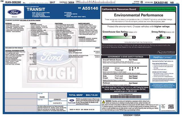 2025 Ford Transit Cargo Van T-150 130" Low Rf 8670 GVWR RWD