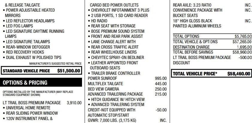 2021 Chevrolet Silverado 1500 4WD Crew Cab Short Bed LT Trail Boss