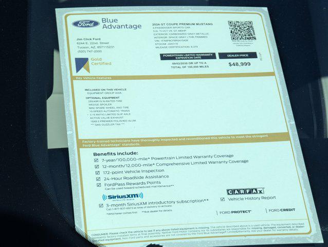 Used 2024 Ford Mustang For Sale in Tucson, AZ