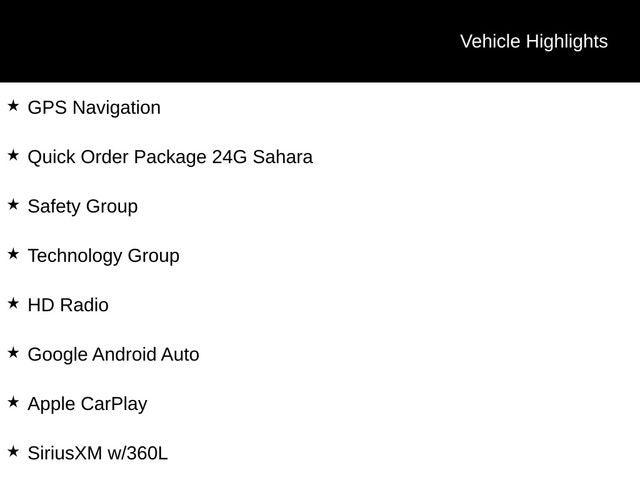 2025 Jeep Wrangler WRANGLER 4-DOOR SAHARA