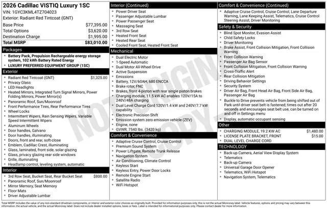 2026 Cadillac iQ Luxury