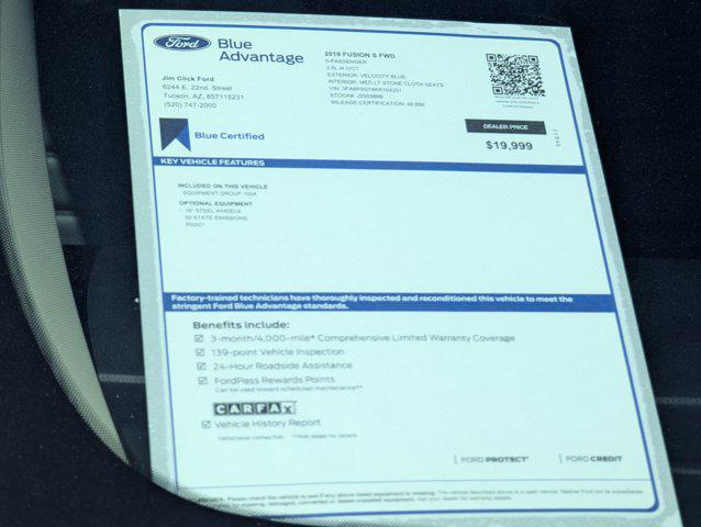 Used 2019 Ford Fusion For Sale in Tucson, AZ