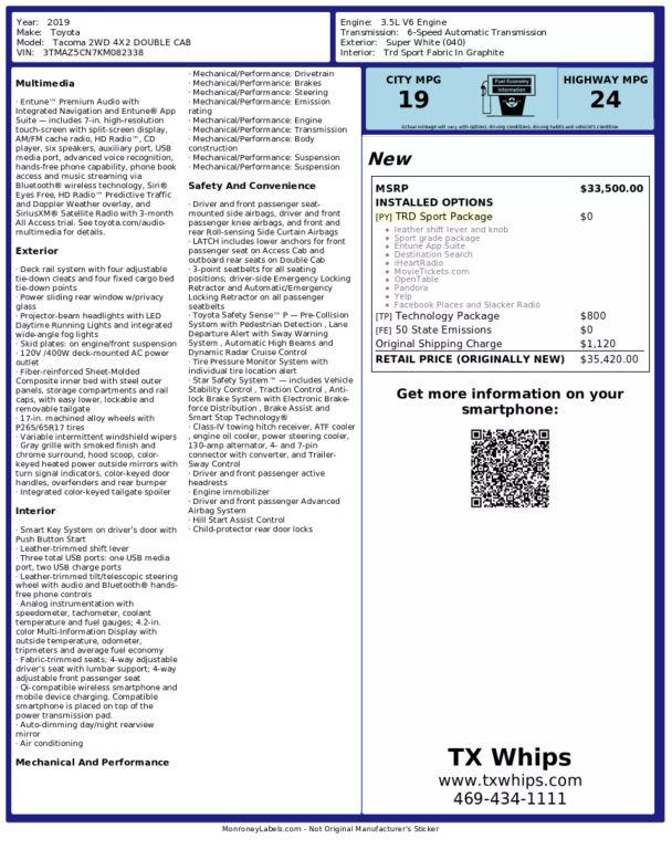 Used 2019 Toyota Tacoma For Sale in Addison, TX