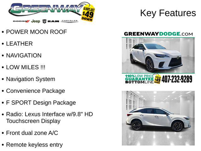2025 Lexus RX 350 F SPORT Design