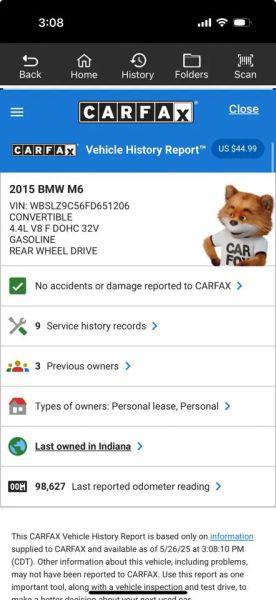 2015 BMW M6 Base