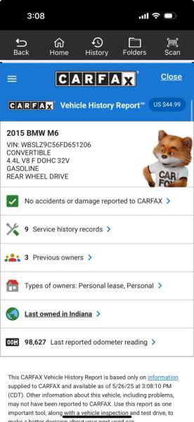 2015 BMW M6 Base