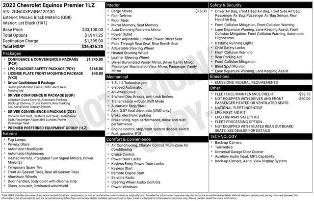 2022 Chevrolet Equinox AWD Premier