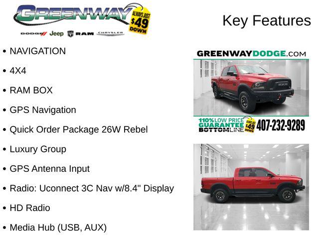 2017 RAM 1500 Rebel Crew Cab 4x4 57 Box