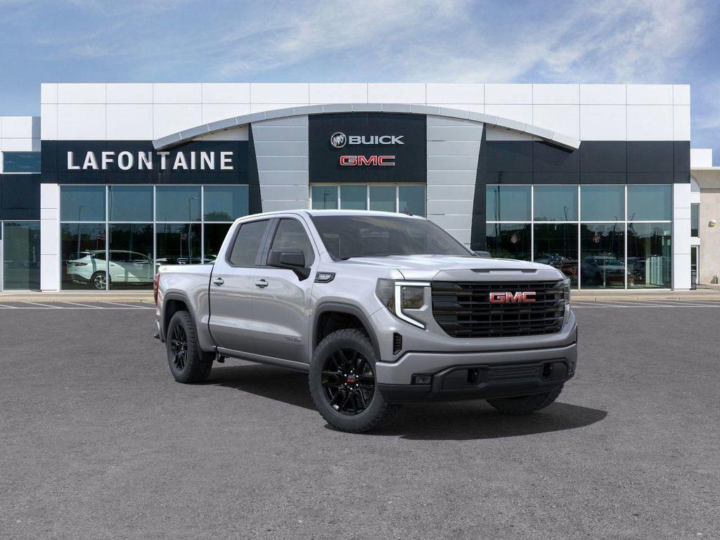 Sterling Metallic 2025 GMC Sierra 1500 Elevation Crew Cab 4WD Pickup Truck Four-Wheel Drive Automatic