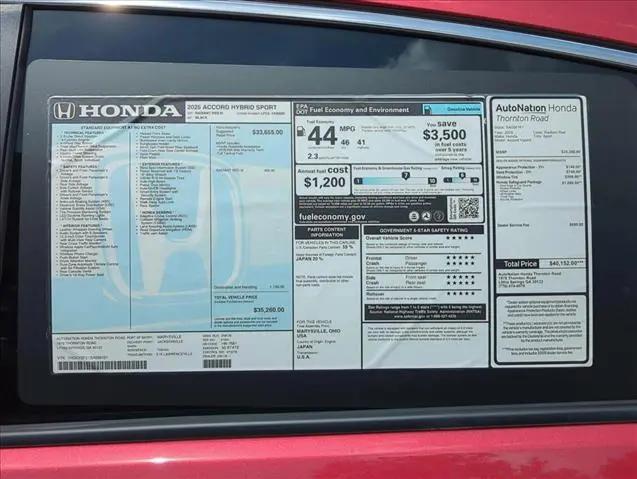 2025 Honda Accord Sedan Sport