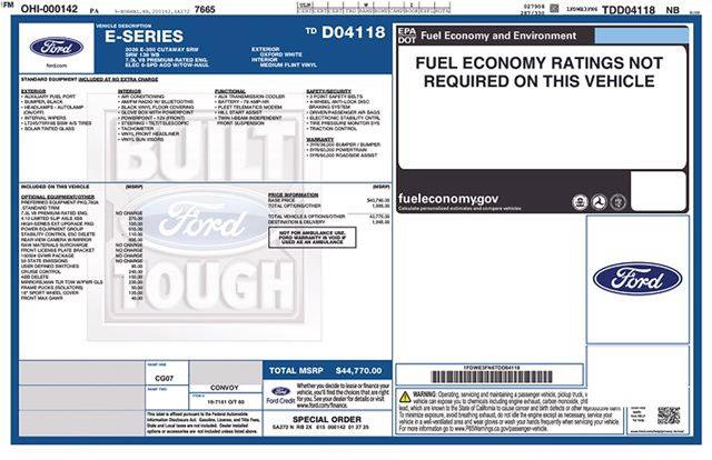 2026 Ford E-350 Cutaway E-350 SRW 138" WB