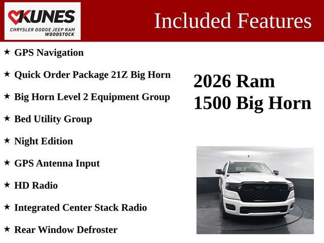 2026 RAM Ram 1500 RAM 1500 BIG HORN CREW CAB 4X4 57 BOX