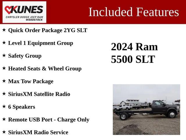 2024 RAM Ram 5500 Chassis Cab RAM 5500 SLT CHASSIS REGULAR CAB 4X4 120 CA