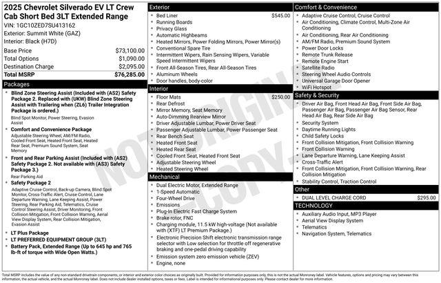 2025 Chevrolet Silverado EV LT