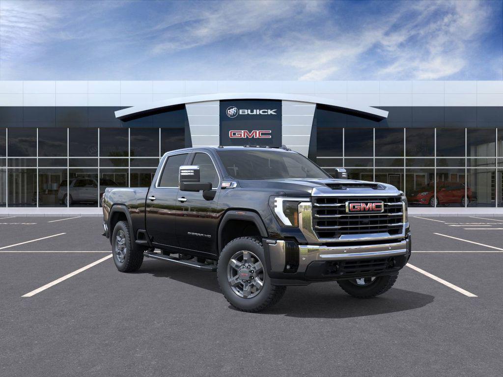 Onyx Black 2025 GMC Sierra 2500HD SLT Crew Cab 4WD Pickup Truck Four-Wheel Drive Automatic