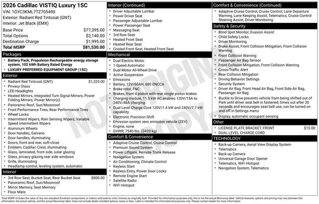 2026 Cadillac iQ Luxury
