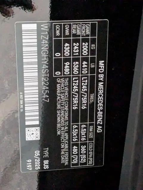 2025 Mercedes-Benz Sprinter 2500 High Roof 4-Cyl Diesel HO Select